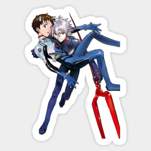 Shinji and Kaoru Evangelion Sticker